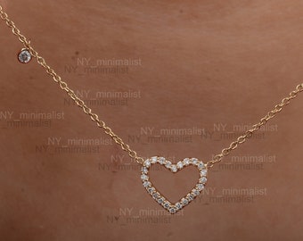 Genuine Love Heart Valentines Day Gift Pendant Necklace