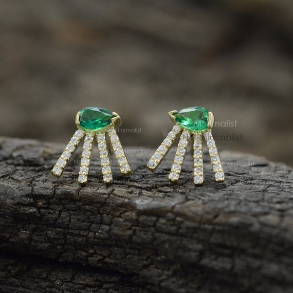 Aretes De Lágrima De Oro De 14 Quilates: Aretes De Cúpula Sencillos - España
