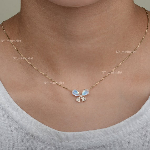 VENACOLY Collar De Estrella De Luna De Plata De Ley 925 Con Colgante De Media Luna De Abulón De Plata De Ley 925 Regalo Para Mujeres Y Niñas, Plata Esterlina