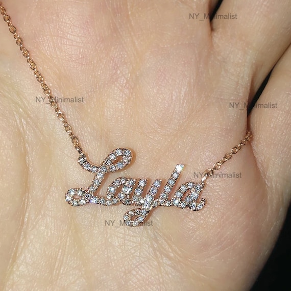 Fine jewelry name necklace discount