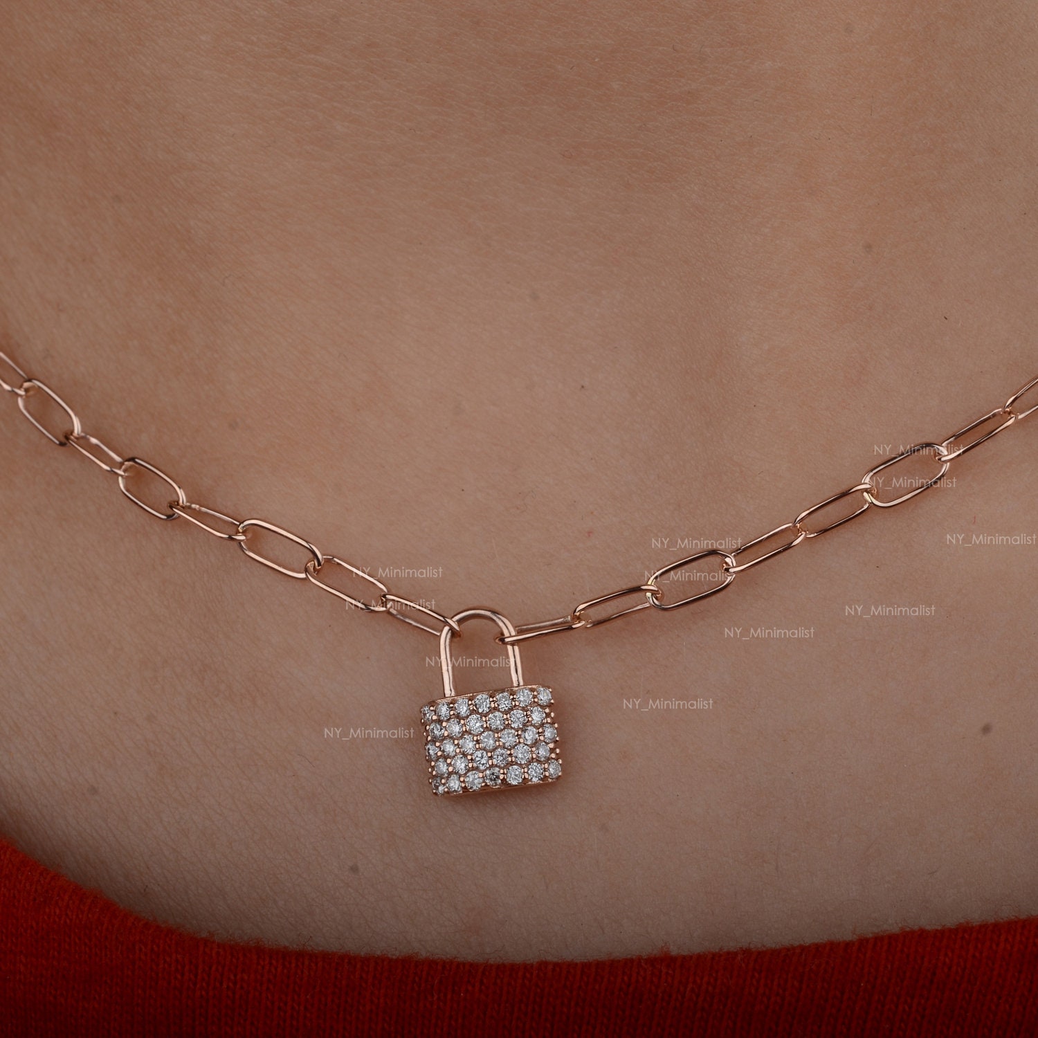 Lock It Padlock Pendant, White Gold and Pavé Diamond - Categories