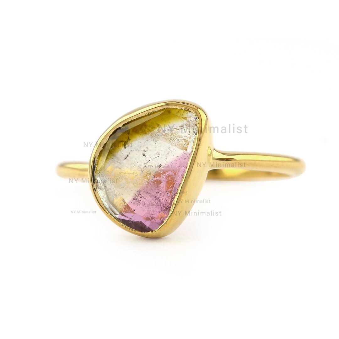 Watermelon Tourmaline Ring
