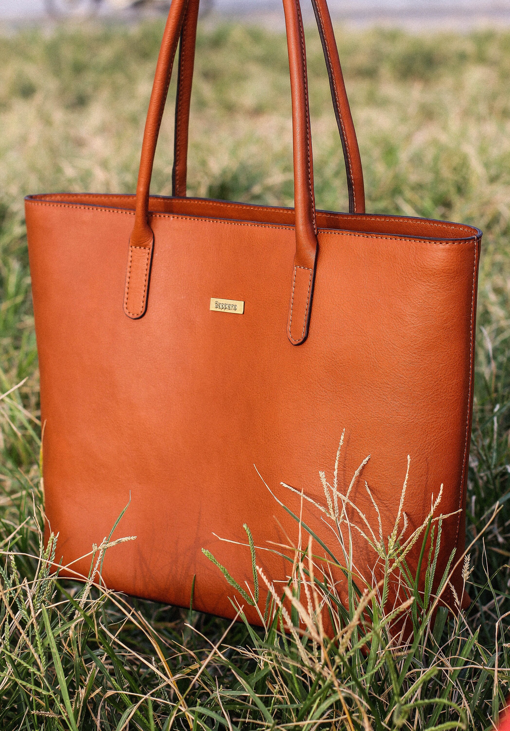 Full Grain Leather Tote Bag Work Bag Women Handcrafted Large Etsy