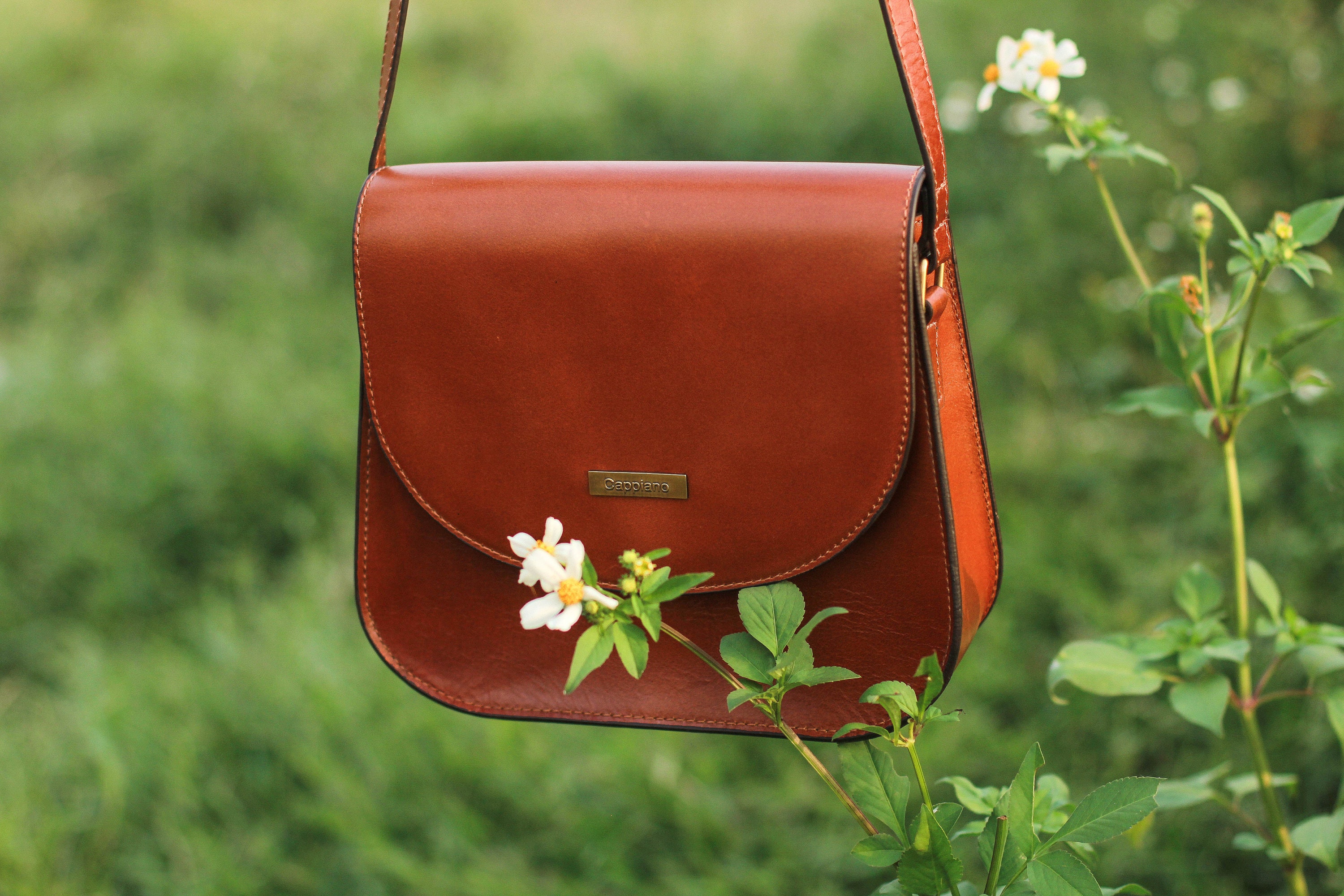 Full Grain Leather Classical Crossbody Bag Work Bag Women Etsy