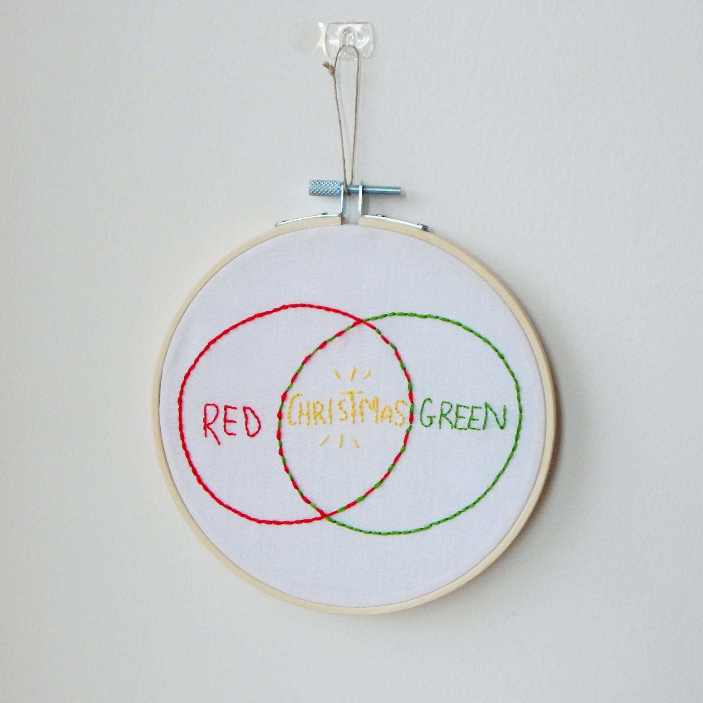 6 christmas venn diagram embroidery hoop art cute wall etsy cute venn diagram
