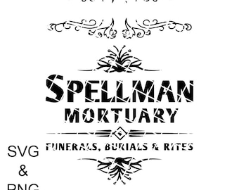 Spellman Mortuary Svg, sabrina spellman, chilling adventures of sabrina