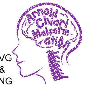 Chiari Malformation awareness SVG