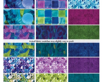 Fabric Layer Cake PRISMATICS by Marta Cortese for Benartex - 10" Squares