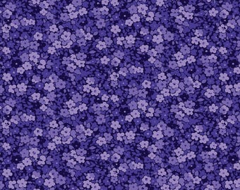 43-44&quot; Wide Purple SWING TIME from the Porch Swing Collection Designed by Pat Sloan for Benartex - Sold by the Yard