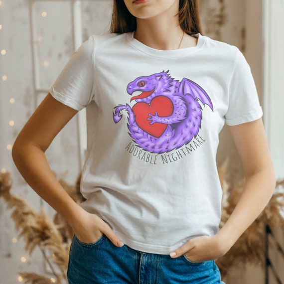 Baby Dragon T-Shirt – Adorable Nightmare Heart, Cotton Tee