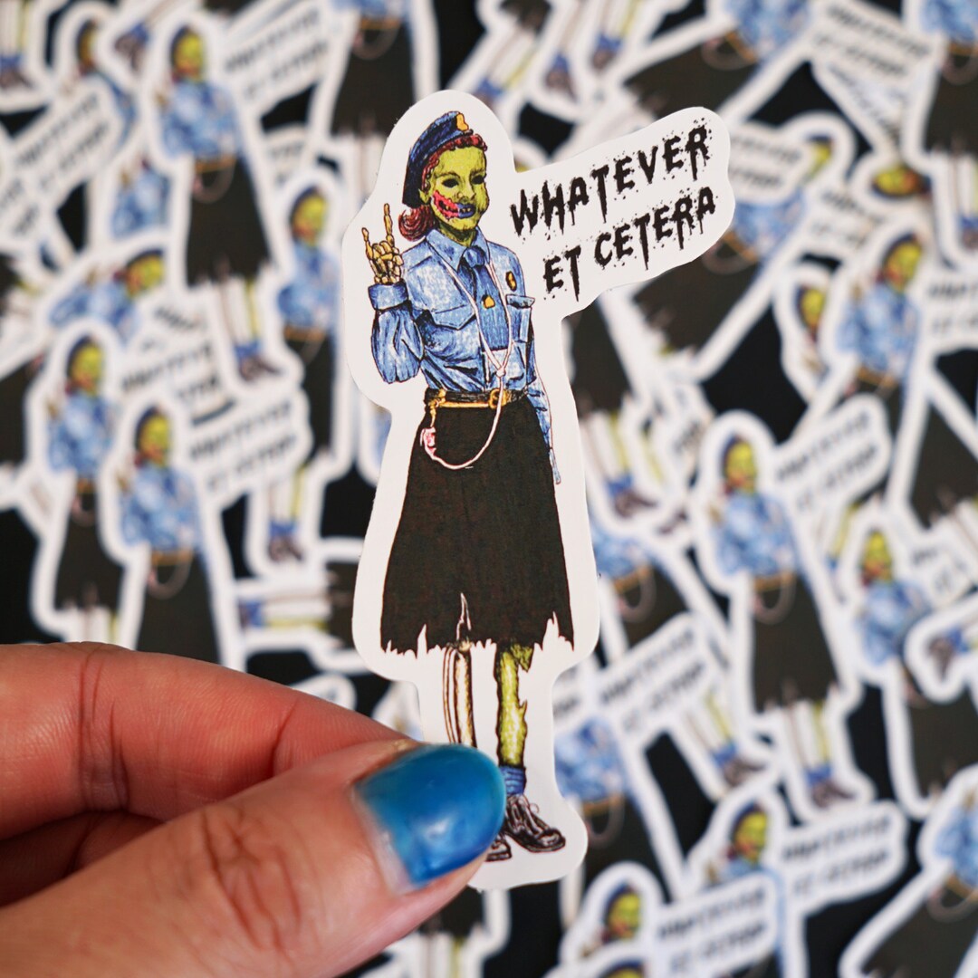 Ghoul Guide Sticker Zombie Girl Scout Halloween Undead Etsy