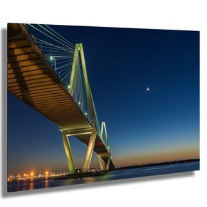 Charleston - South Carolina - Arthur Ravenel Jr. Bridge - Silent Cables Under Lunar Watch
