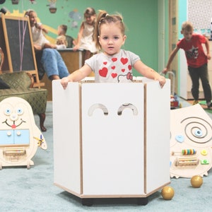 Personalisierte multifunktionale große Holzspielzeug-Aufbewahrungsbox, Spielzeugtruhe, Aufbewahrungsbank, Holzspielzeug-Organizer, Kinderspielzeugaufbewahrung, Aufbewahrungsbank, niedlich Bild 7