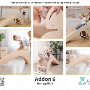 ramp ,slide , indoor slide , montessori furniture