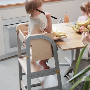 Kitchen Tower, Learning Stool: Elevate Your Child's Experience with Customizable Add-Ons zdjęcie 1