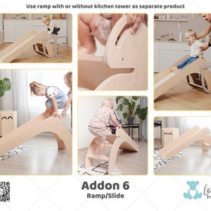 Kitchen Tower, Learning Stool: Elevate Your Child's Experience with Customizable Add-Ons Tower + addon 6