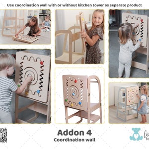 Kitchen Tower, Learning Stool: Elevate Your Child's Experience with Customizable Add-Ons Tower + addon 4