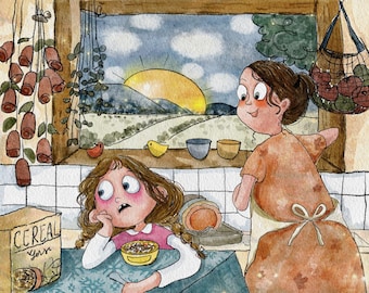 Custom Childrens Book Illustration - Illustrator for Hire - Hand-Drawn Pencil and Watercolor Whimsical - Message me before ordering