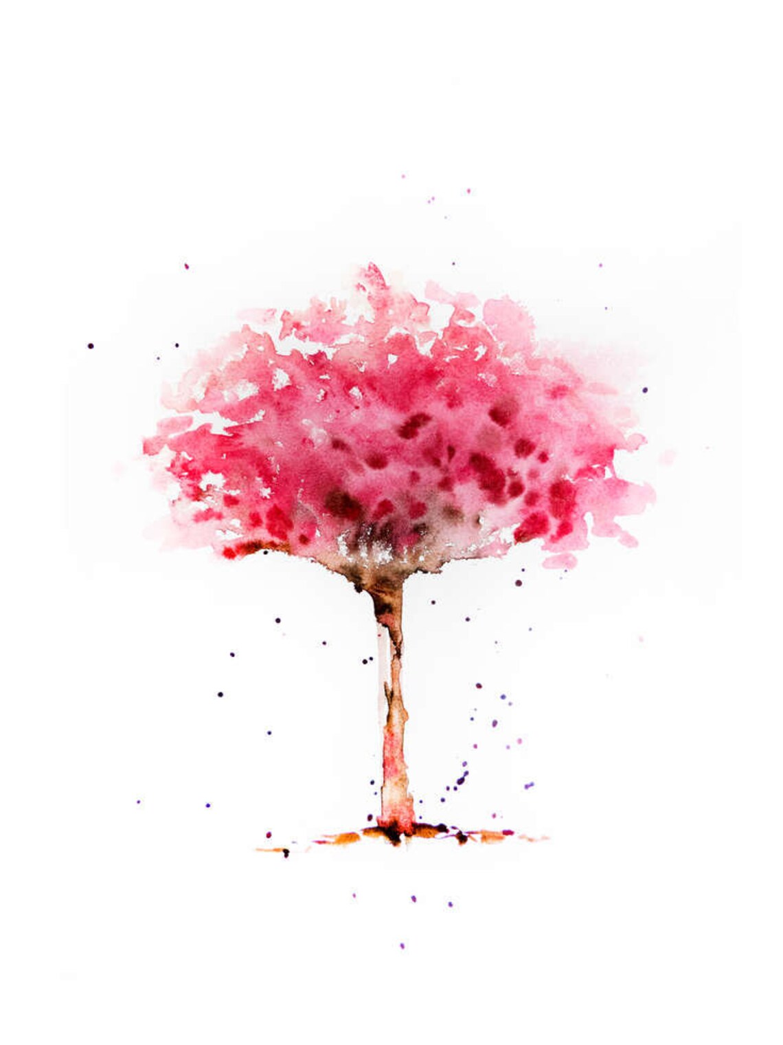 SET OF Trees Wall Art DOWNLOADABLE Minimalist Trees Spring Etsy