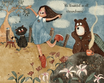 Custom Childrens Book Illustration - Illustrator for Hire - Hand-Drawn Pencil and Watercolor Whimsical - Message me before ordering