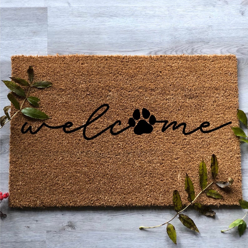 Dog. Puppy. Doormat. Paw. Paw Print. Mat. Etsy UK