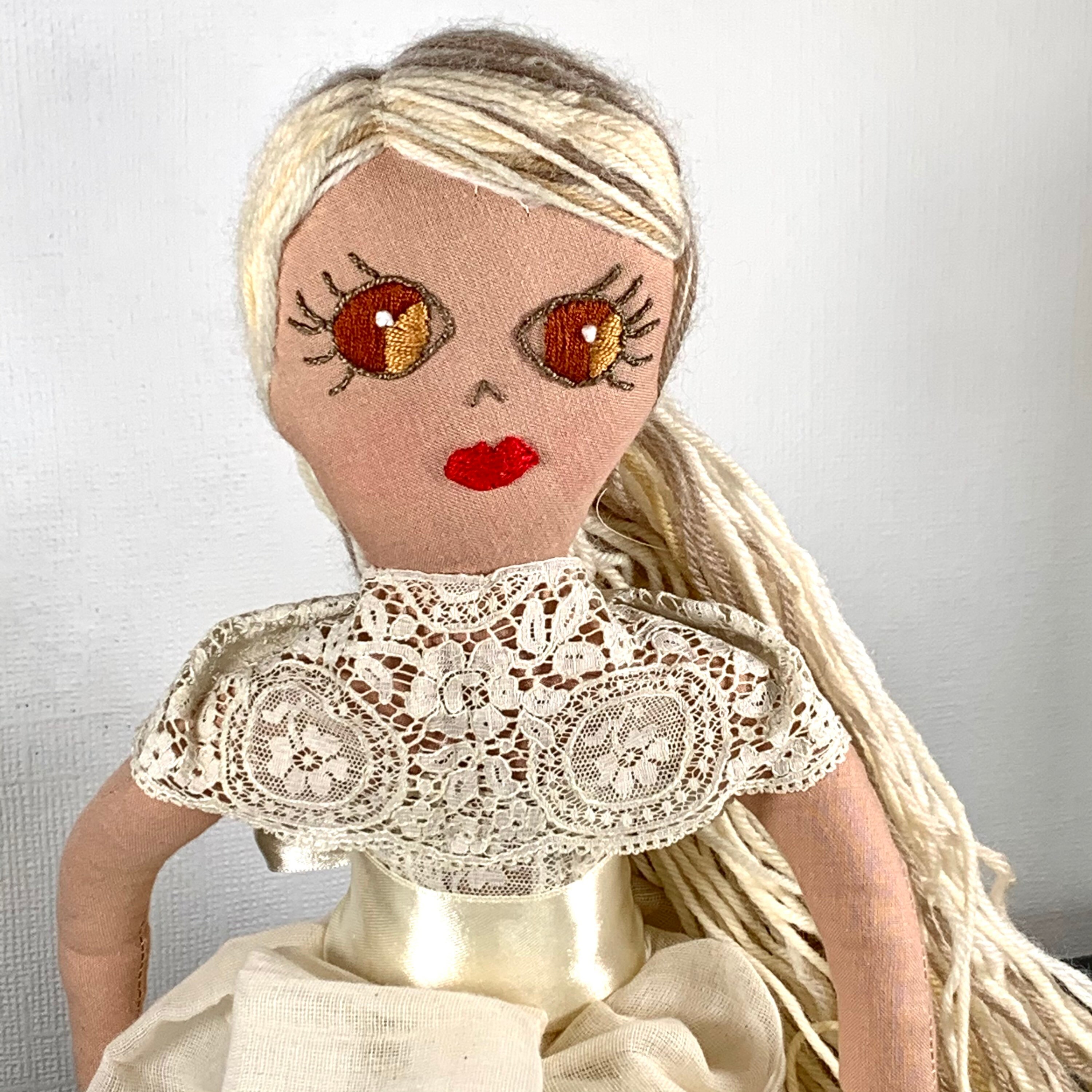 Handmade Doll Rag Doll Bridesmaid Doll Bespoke Doll Unique Etsy UK