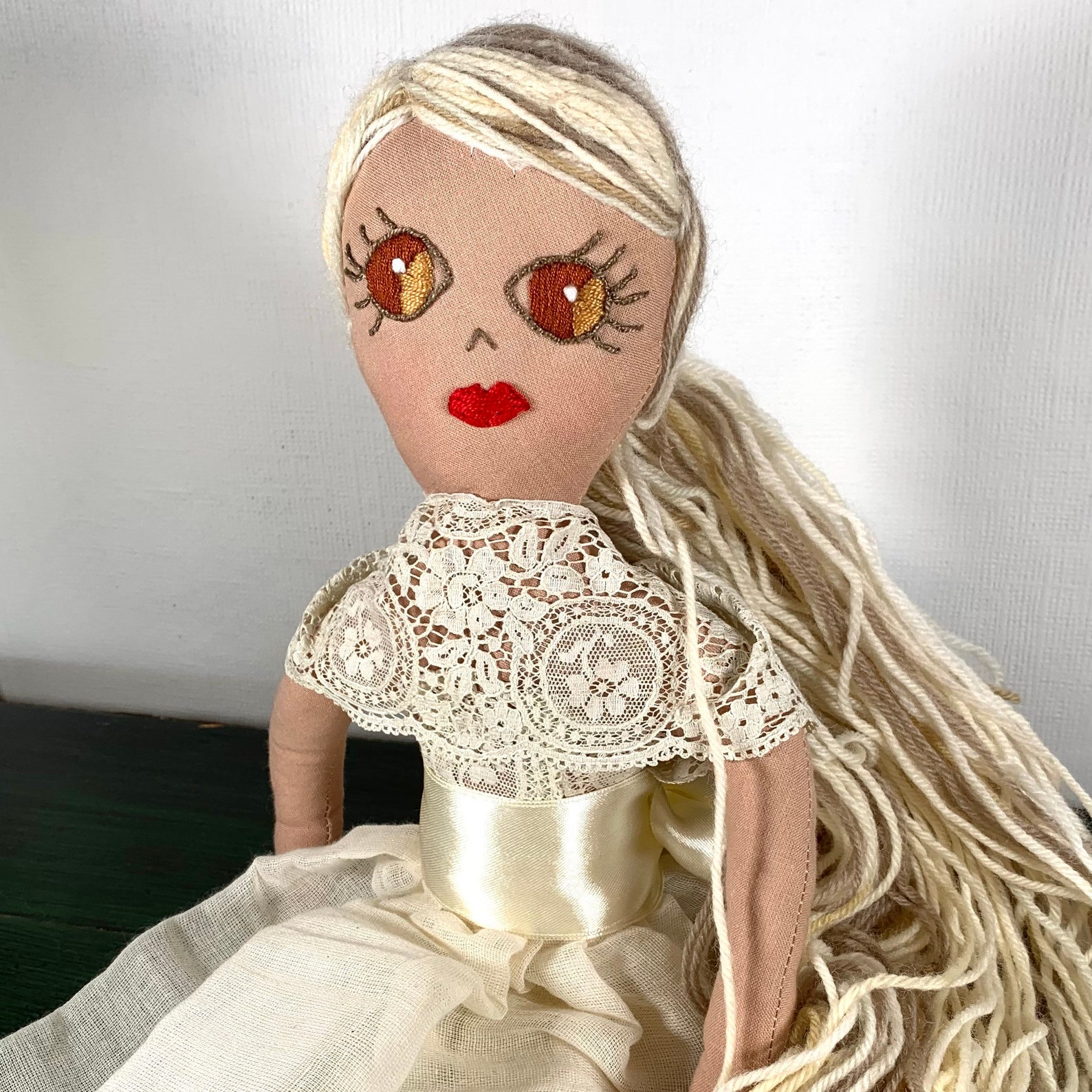 Handmade Doll Rag Doll Bridesmaid Doll Bespoke Doll Unique Etsy UK