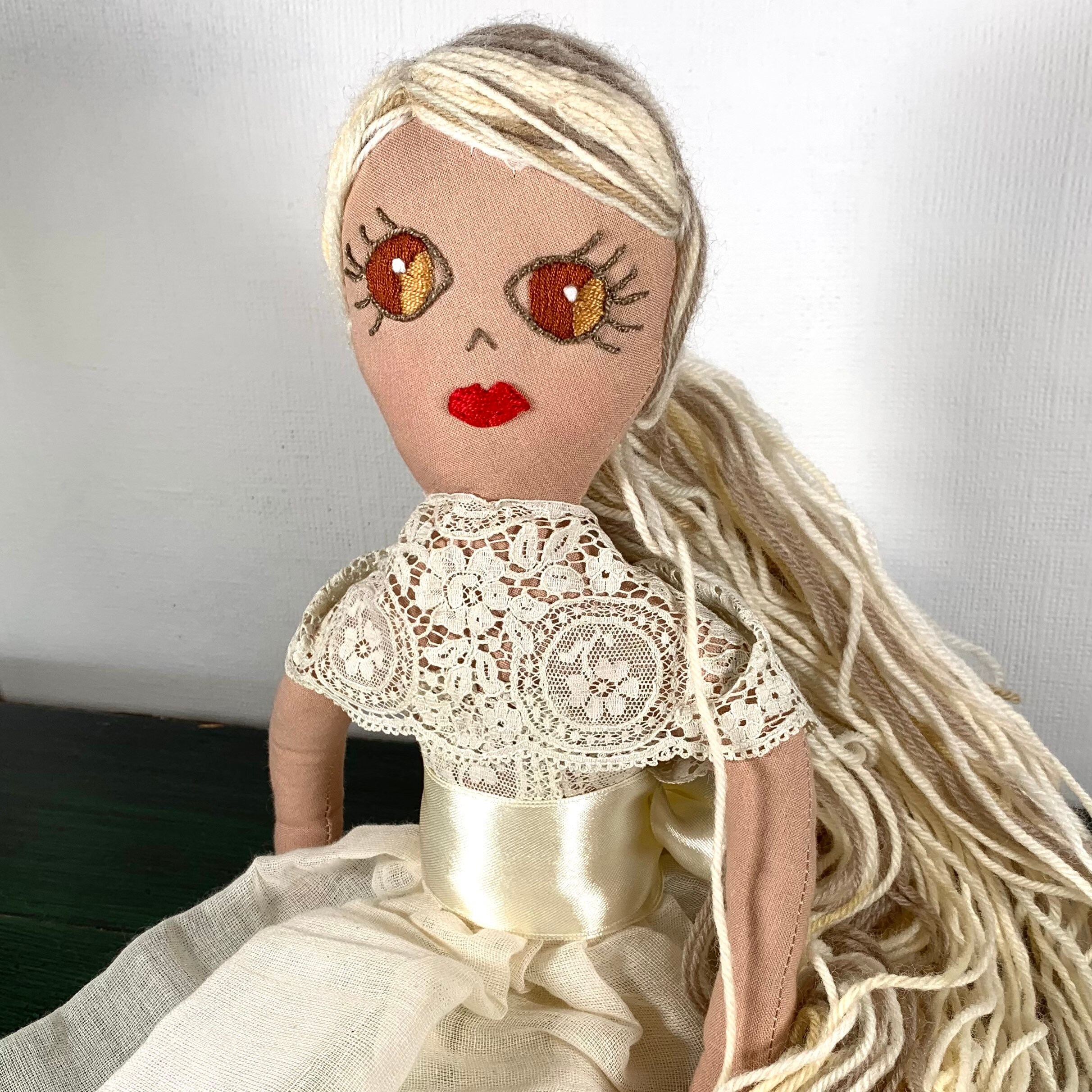 Handmade Doll Rag Doll Bridesmaid Doll Bespoke Doll Unique Etsy UK