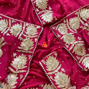 Raani Sheesh Mahal Gotta Pati Chinnon Dupatta Second Dupatta Mehendi Odhni Bridal Dupatta HandEmbroidered Dupatta