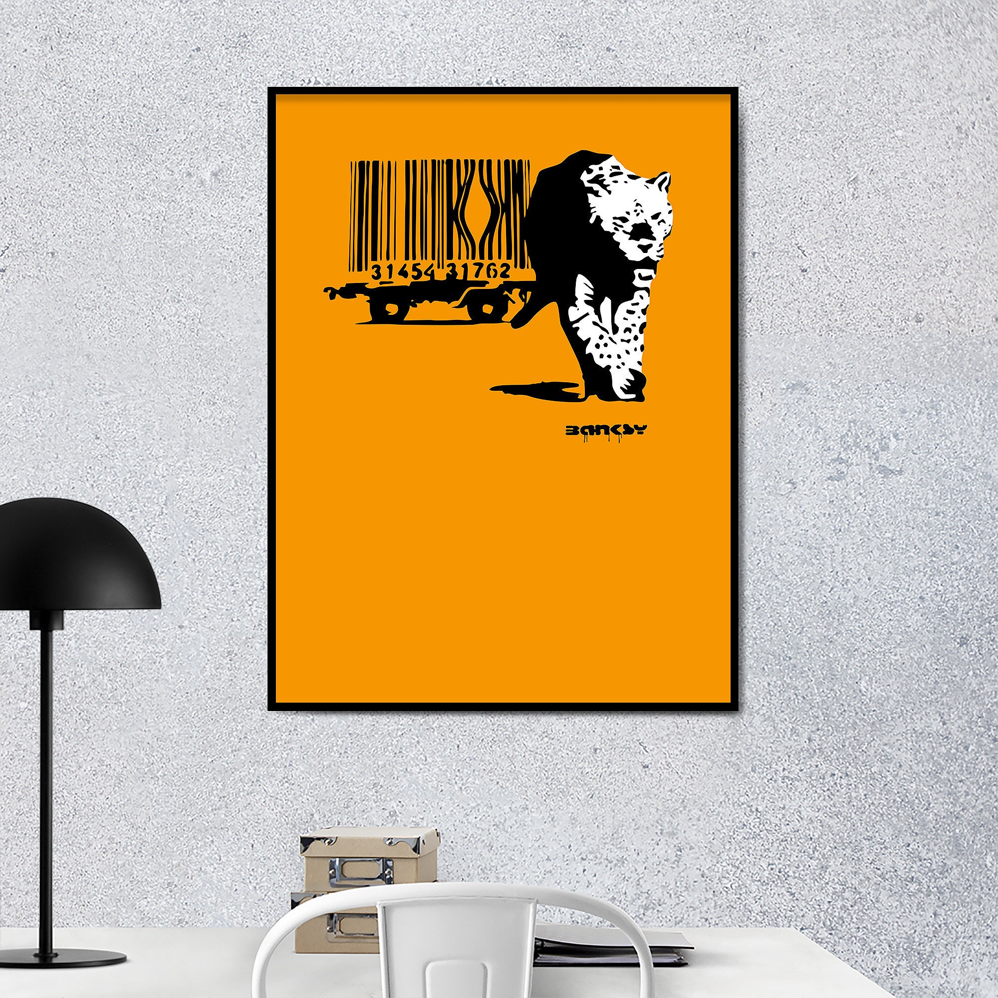 Barcode Leopard Banksy Wall Art Banksy Poster Street Art Modern Décor ...