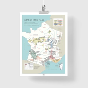 Carte des Vins de France: les 200 Principales Appellations