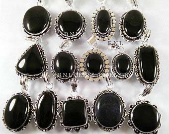 Black Onyx Pendant Necklace Silver Plated Brass Pendant Wholesale Lot Mix Shape & Size Pendant Jewelry Beautiful Pendant Birthday Party Gift
