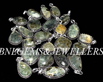 100% Natural Prehnite Gemstone Pendants For Jewelry,Traditional, Women Pendants. Wholesale Best Price Lots, Pendants, Party Wear & Gifted