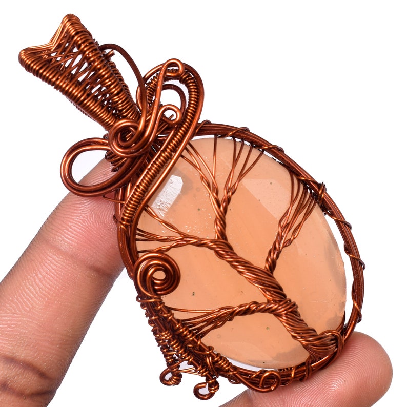 A One Quality Antique Copper Pendant Copper Wire Wrapped Blue Labradorite Gemstone Pendant Copper Designer Pendant Handmade Pendants .TS.5 2