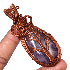 A One Quality Antique Copper Pendant Copper Wire Wrapped Blue Labradorite Gemstone Pendant Copper Designer Pendant Handmade Pendants .TS.5 10