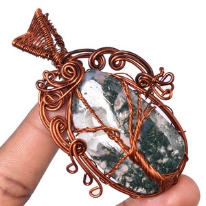 A One Quality Antique Copper Pendant Copper Wire Wrapped Blue Labradorite Gemstone Pendant Copper Designer Pendant Handmade Pendants .TS.5 9