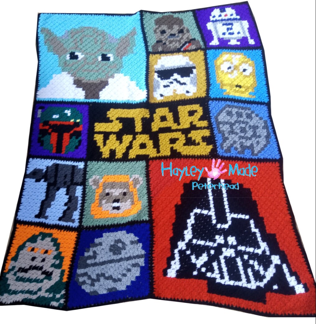 Star Wars Inspired C2c Blanket Crochet Pattern Etsy Star Wars Inspired C2c Blanket Crochet Pattern Etsy