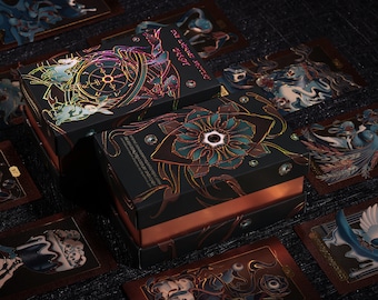 The Untamed Mystery Tarot - The Aurum Deck - 78 Tarot Decks + Booklet, major and minor arcana