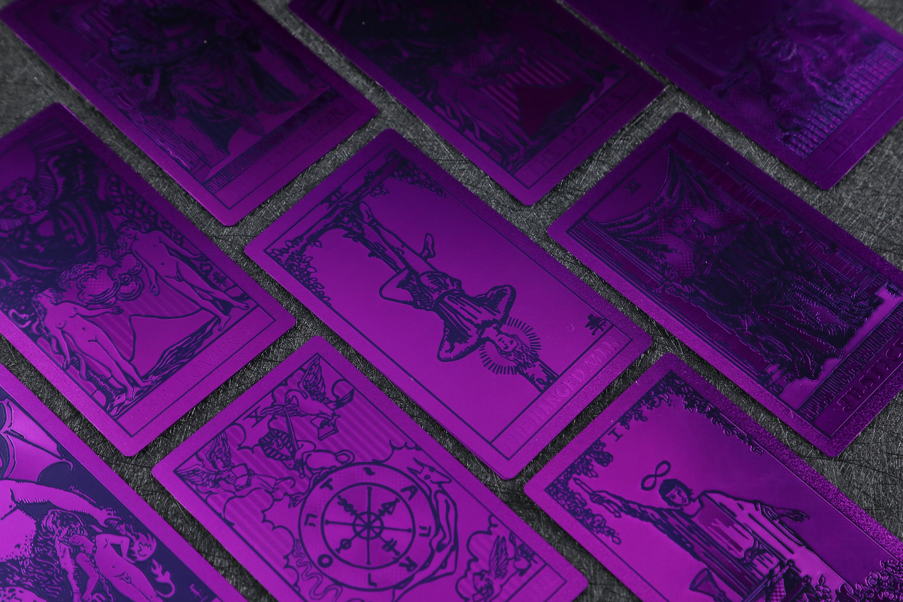 バイオレットデッキ（貪欲 - 寛大であること）-ネオライダータロット-7つの大罪コレクション-78タロットデッキ+小冊子、大アルカナと小アルカナ初心者  - Etsy 日本