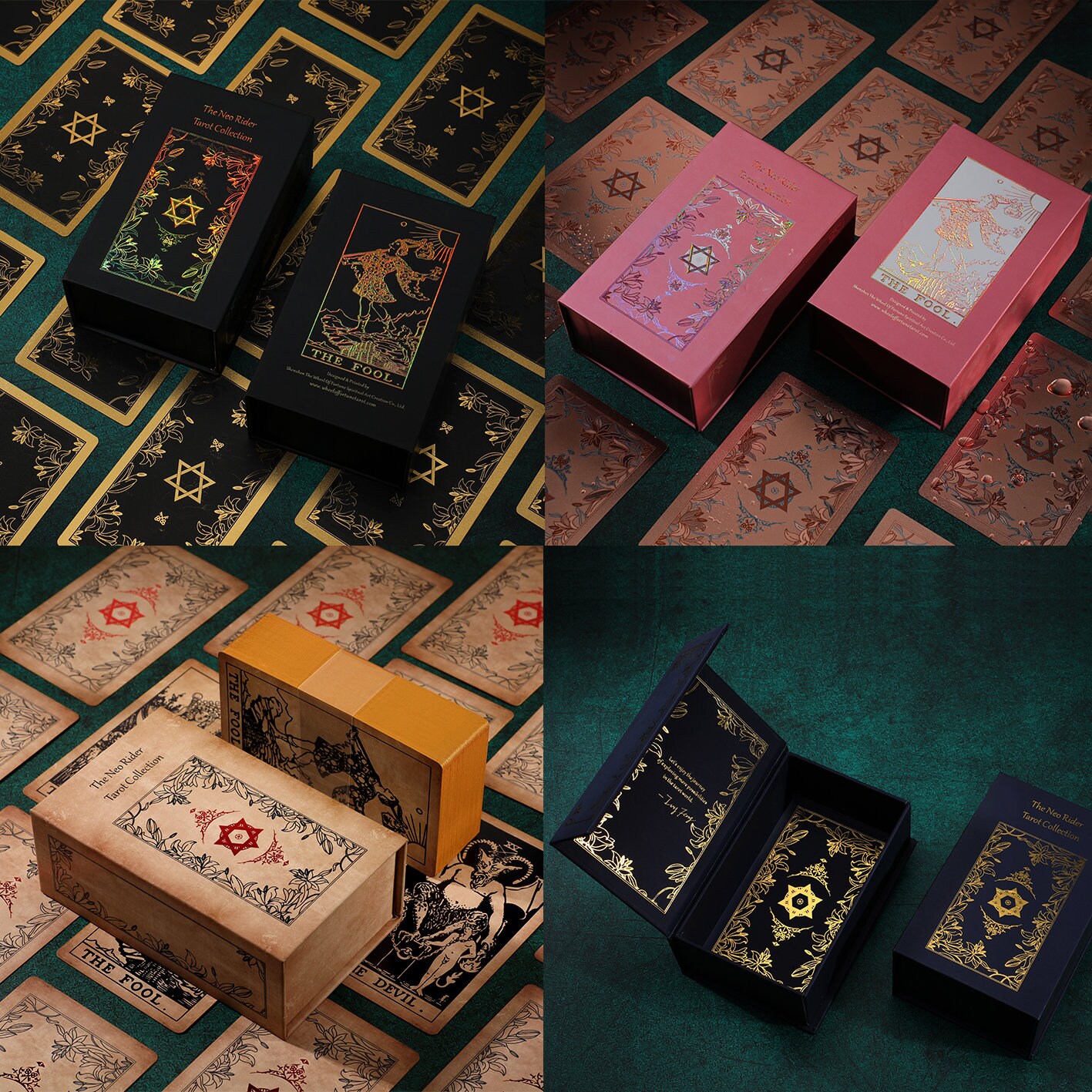 Neo Rider Tarot Deck Collection, 78 Cards + Booklet (choose Any 3