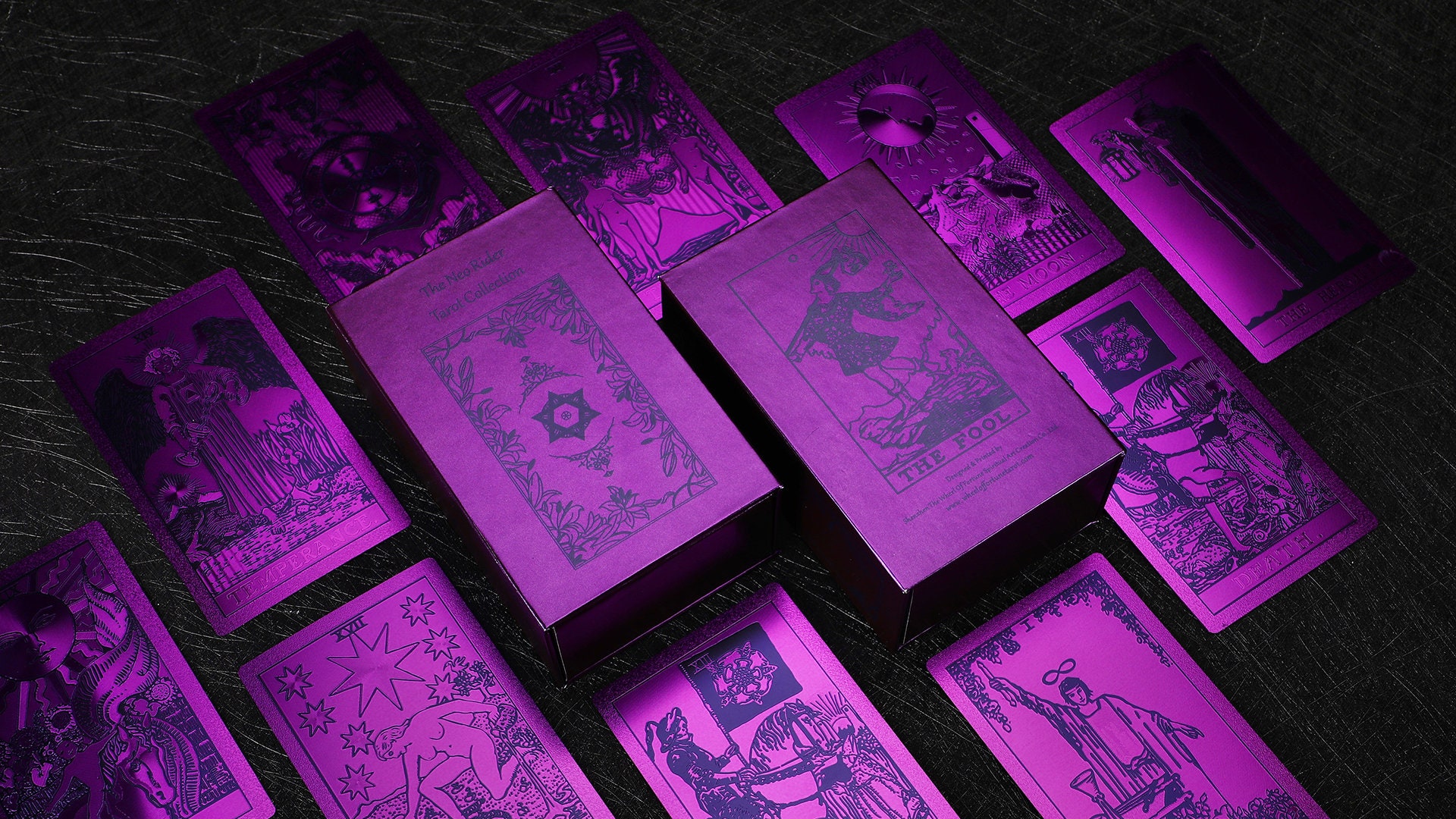 バイオレットデッキ（貪欲 - 寛大であること）-ネオライダータロット-7つの大罪コレクション-78タロットデッキ+小冊子、大アルカナと小アルカナ初心者  - Etsy 日本