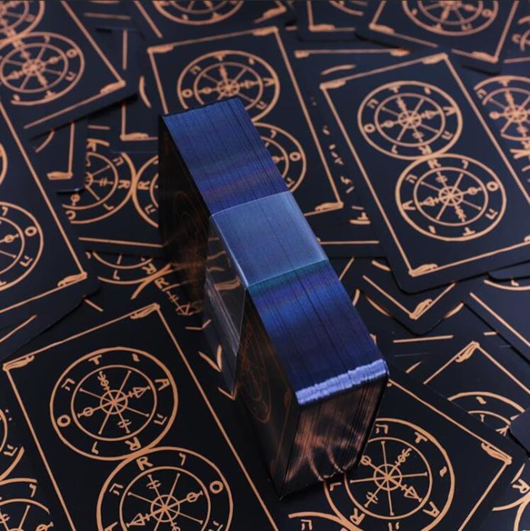 The Wheel of Fortune Tarot Deck: Gold Foil 78 Card Deck - Etsy