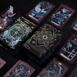 The Untamed Mystery Tarot - The Argent Deck - 78 Tarot Decks + Booklet, major and minor arcana