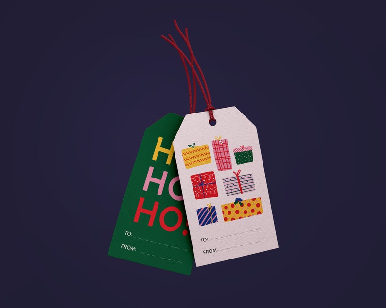 Printable Christmas Gift Tags, Holiday Tags, Christmas Bundle, Digital Download, Instant Download, Digital Christmas Tag, Gift Tag Download image 3