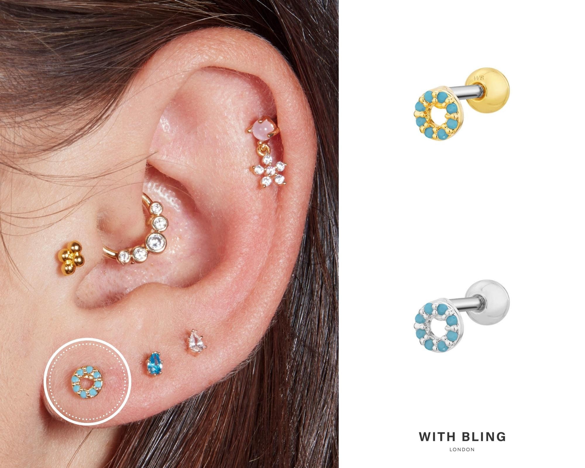 Earlobe Barbell atelieryuwa.ciao.jp