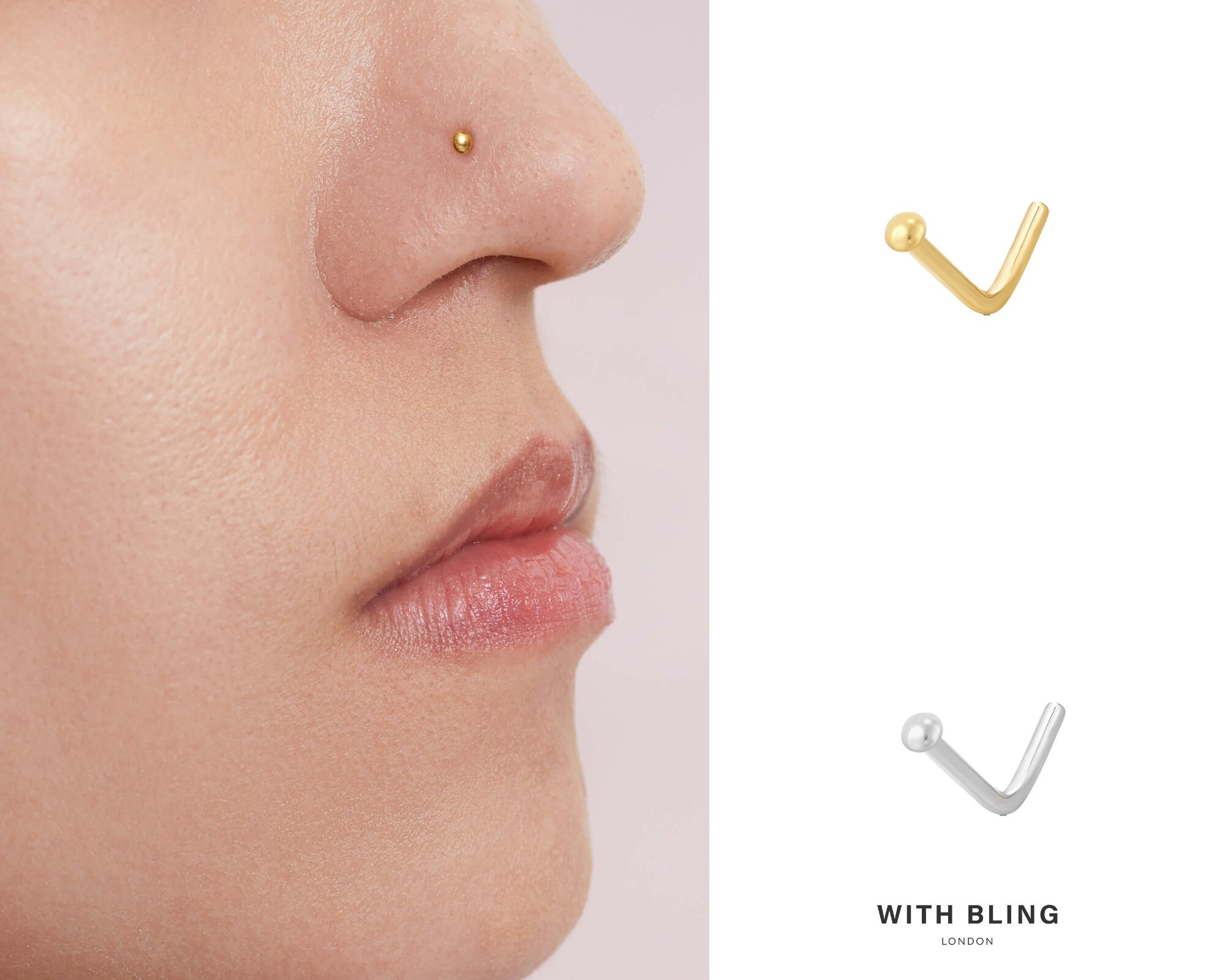 Dome cheap nose stud