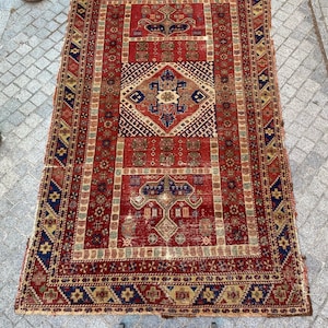 Ancient Turkish ancient carpet Ancient Sparta rough 173x282 cm