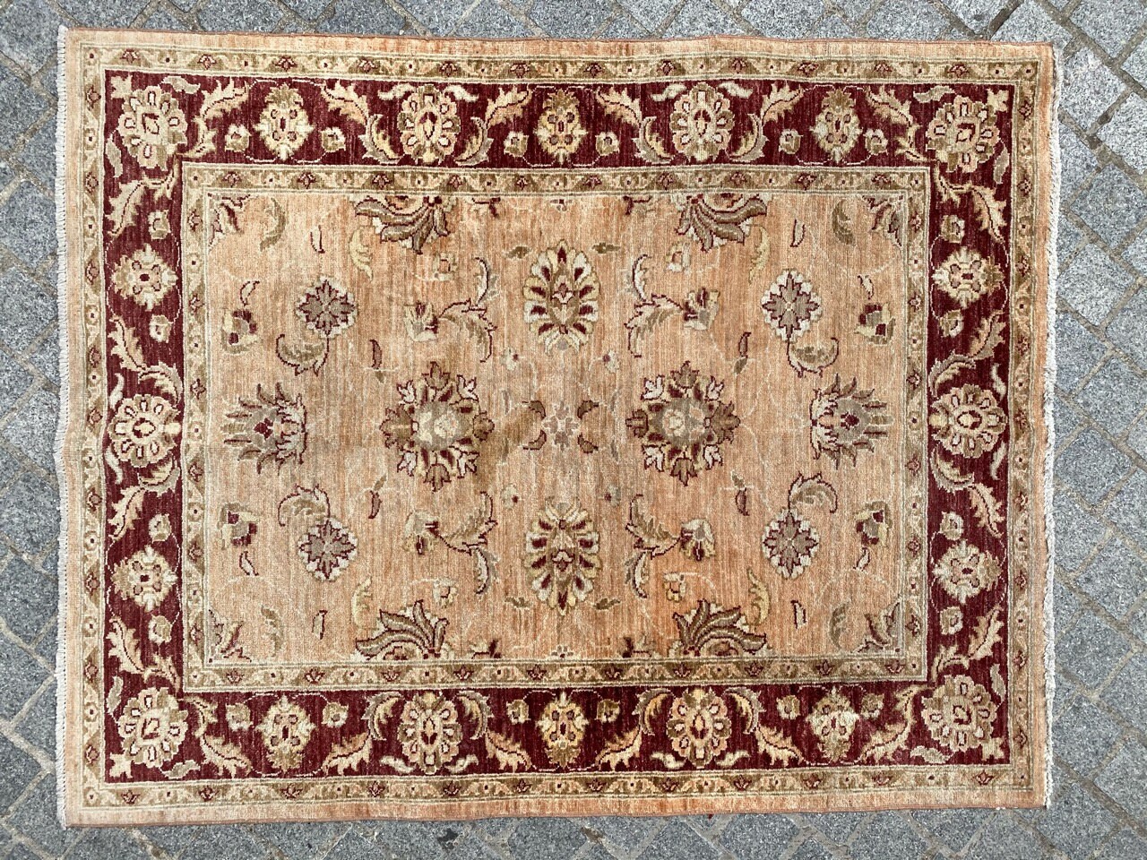 Tapis Contemporain Chobi Afghan Fait Main 122x156 cm