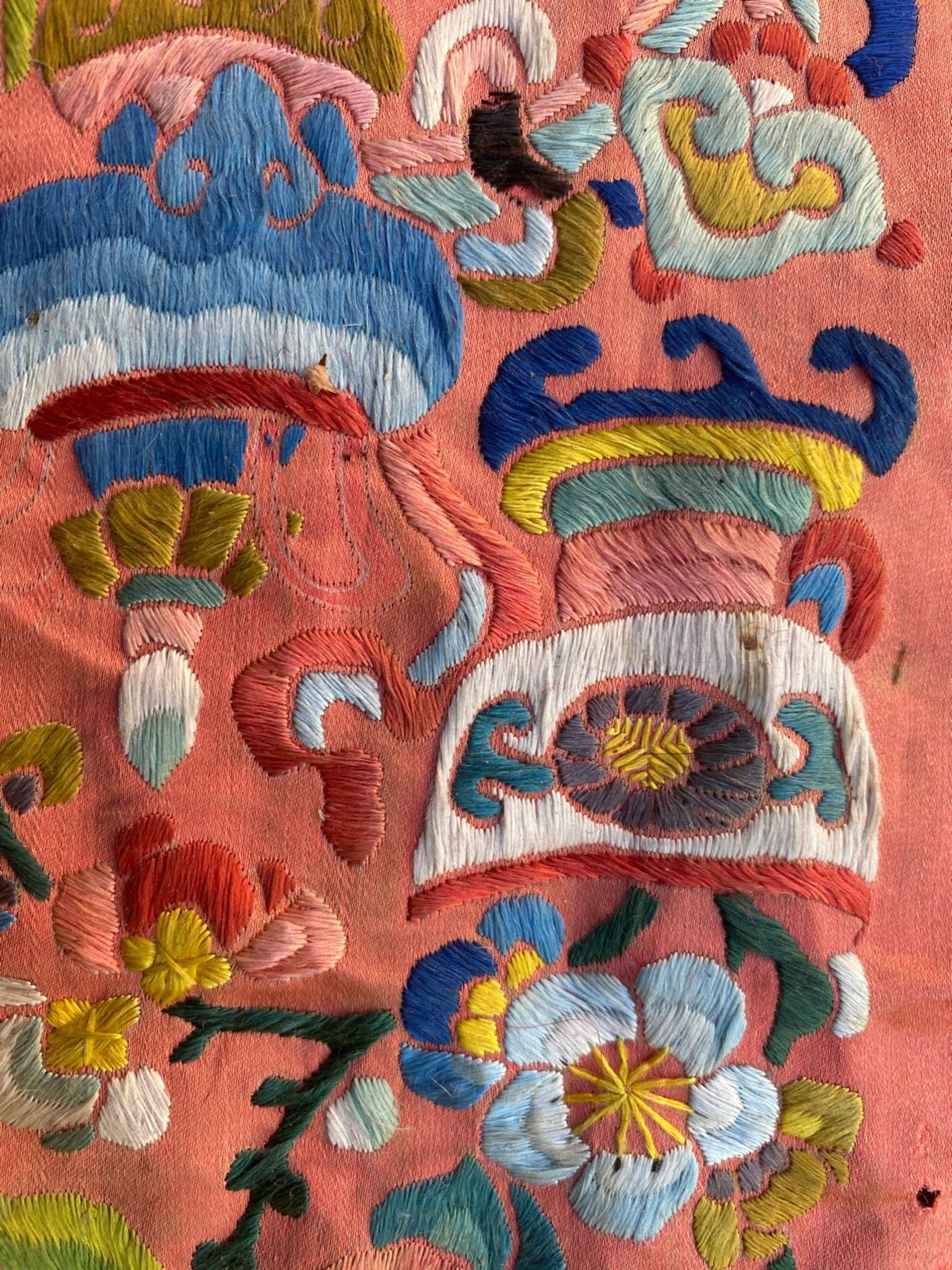 Ancient Chinese Embroidery in Antique Silk 17x88 Cm Etsy New Zealand