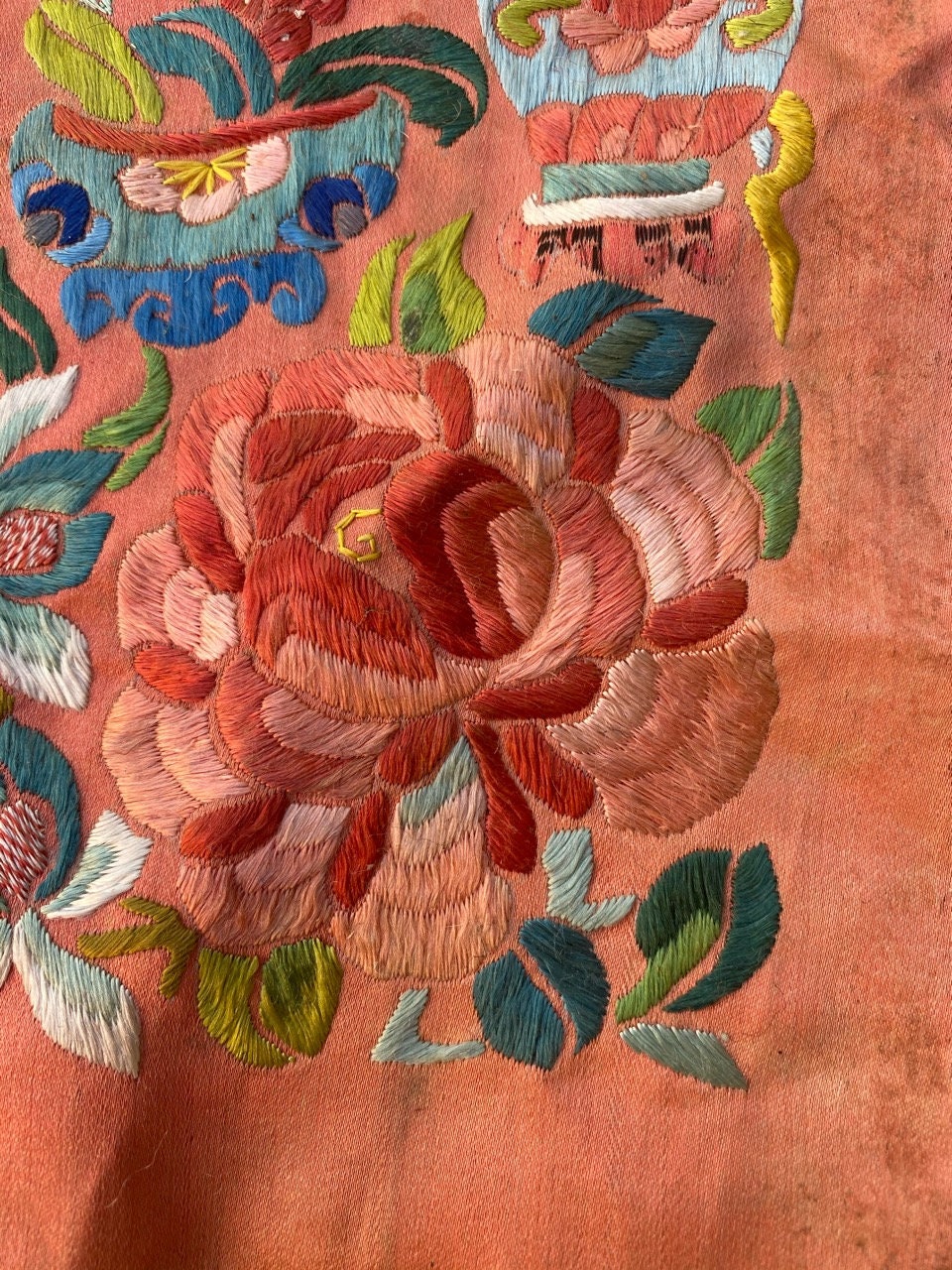 Ancient Chinese Embroidery in Antique Silk 17x88 Cm - Etsy New Zealand